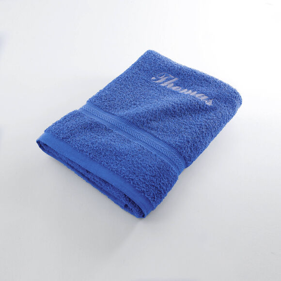 Collection serviettes de bain personnalisables confort moelleux (bleu dur)