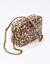Tas met ketting, luipaardprint  (beige)