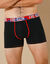 Shorty in stretchkatoen Freegun® - set van 2 (zwart + rood)