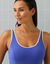 Maillot de bain 1 pi&egrave;ce uni gainant Ilaya (bleu)