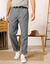 Pantalon 3/4 élastiqué + ceinture assortie (gris acier)