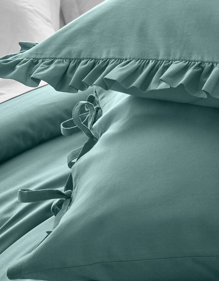 Linge de lit uni percale (eucalyptus)