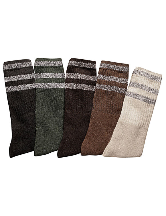 Mi-chaussettes confort - lot de 10 paires (noir / kaki / marron)