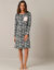 Chemise de nuit imprimé jungle (gris / rose)