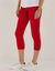 3/4-legging met knopen onderaan (rood)