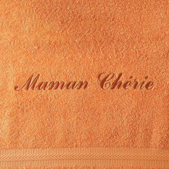 Collection serviettes de bain personnalis&eacute;es - confort moelleux 420 g/m&sup2; (abricot)