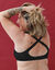 Soutien-gorge post-op&eacute;ratoire forme embo&icirc;tante en dentelle et microfibre - sans armatures (noir)