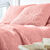 Jet&eacute; de lit uni style boutis M&eacute;lissa (bois de rose)