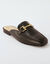 Veelkleurige leren ballerina's : comfortbreedte (zwart)