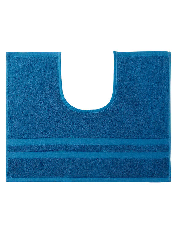 Tapis de bain "sèche-vite" (bleu paon)