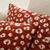 Housse de coussin jacquard l&eacute;opard - lot de 2 (tomette)