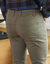 Rechte broek in rekbare twill (kaki)