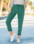 Joggpant in molton met elastische taille (groen)
