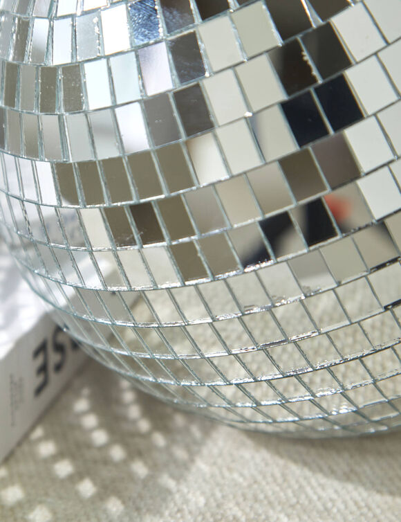 Boule &agrave; facettes  (argent&eacute;)