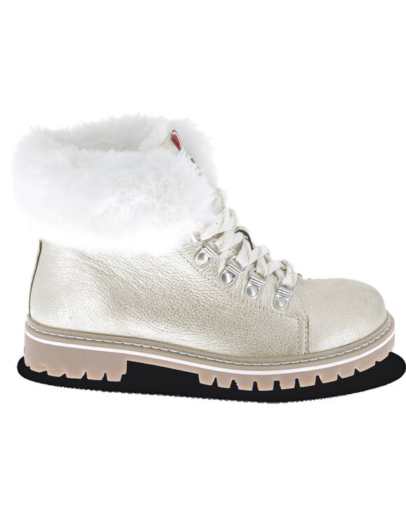 Boots met gevoerde rand LACEN (goudkleurig)