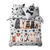 Linge de lit Fidèles en coton imprimé chiots (gris)