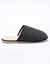 Mules silencieuses unies fourr&eacute;es laine (anthracite)