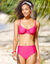 Haut de maillot de bain avec armatures Solaro - forme corbeille (framboise)