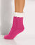 Chaussons-chaussettes torsadés antidérapants (rose)