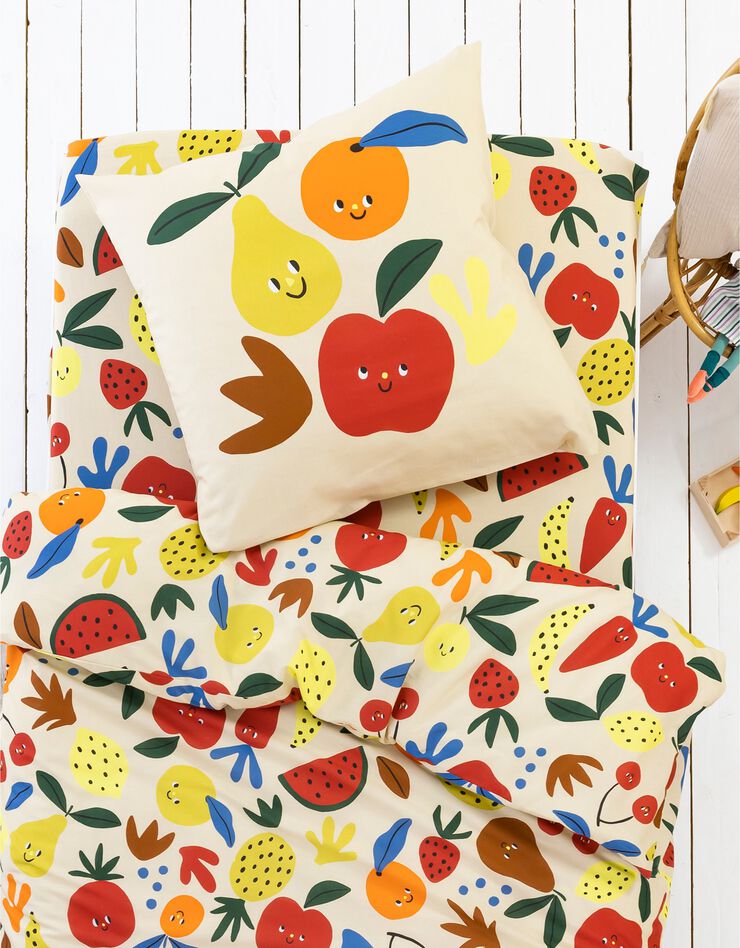 Linge de lit enfant Vitamines (écru)