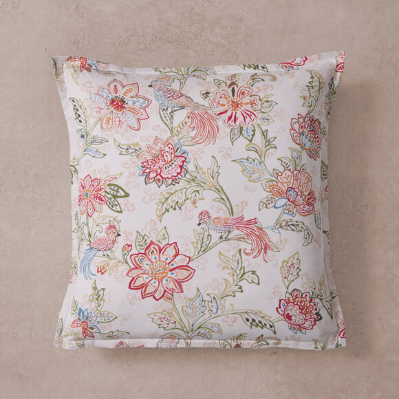 Linge de lit Jos&eacute;phine - percale de coton imprim&eacute;e 80 fils/cm&sup2; (rose)