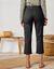 Rechte 7/8-broek met stretch (zwart)