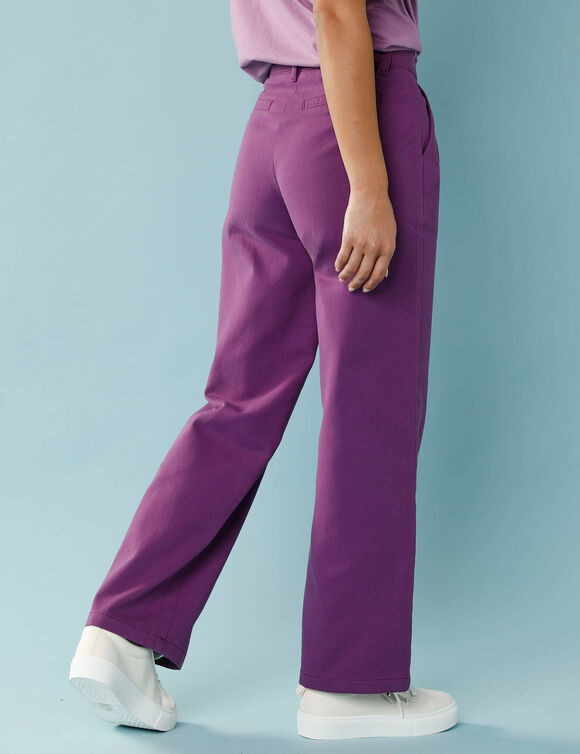 Pantalon coupe large, Spécial Petites (violine)
