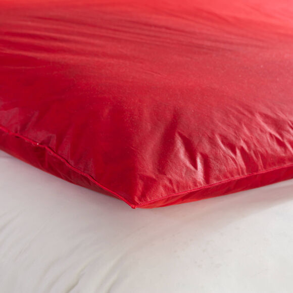 Donsdeken met natuurlijke dons en pluimpjes, prestigekwaliteit (kersenrood)
