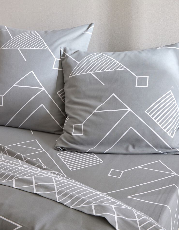 Linge de lit Hector coton (gris)