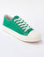 Sneakers in canvas, met veters (groen)