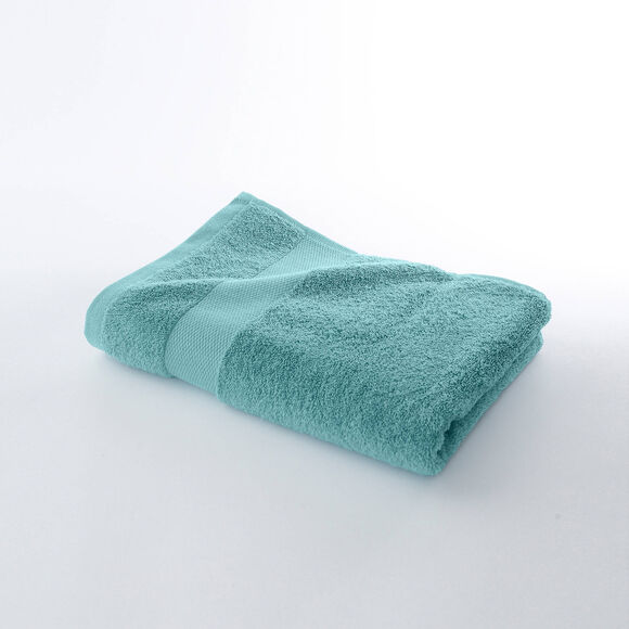 Collection serviettes de bain unies coton modal 500 g/m² (vert d'eau)