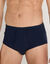 Slip ouvert taille haute - lot de 2 (marine)
