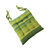 Galette de chaise carrée rayée - lot de 2 (vert)