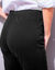 Modellerende broek met 'platte buik' effect en elastische taille (zwart)