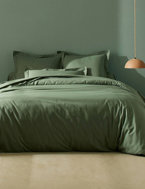Linge de lit uni - coton 57 fils/cm&sup2; (eucalyptus)