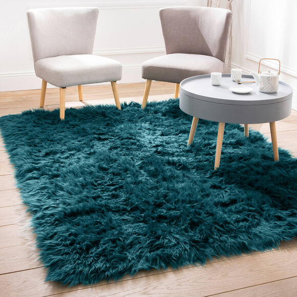 Tapis poils longs (&eacute;meraude)