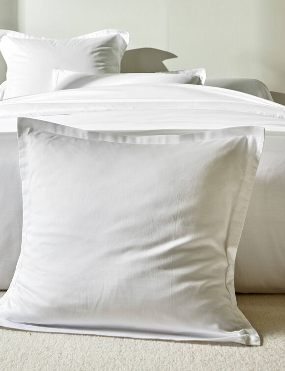 Linge de lit satin uni (blanc)