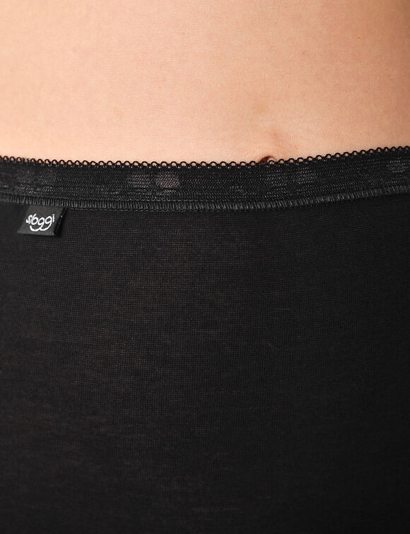 Culotte maxi Basic+, lot de 3 achet&eacute;es +1 GRATUITE (1) (noir)