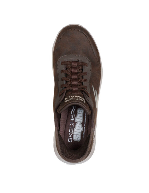 Baskets enfilage facile GO WALK FLEX SMOOTH (marron)