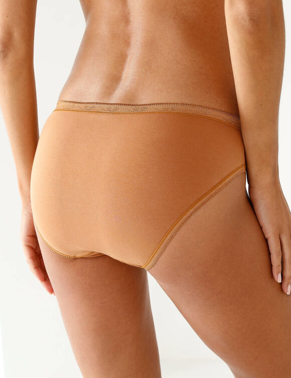 Culotte midi dentelle - lot de 3 (chocolat)