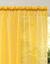 Effen voilegordijn met fronsgalon (geel)