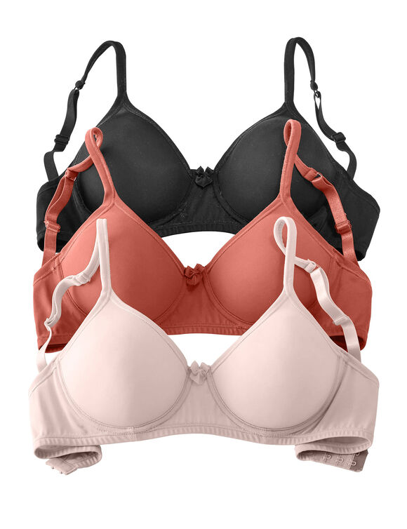 Soutien-gorge invisible forme emboîtante avec armatures - lot de 3 (neutre)