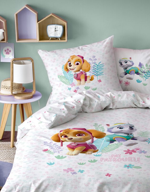 Bedlinnenset Paw Patrol - katoen (roze / wit)