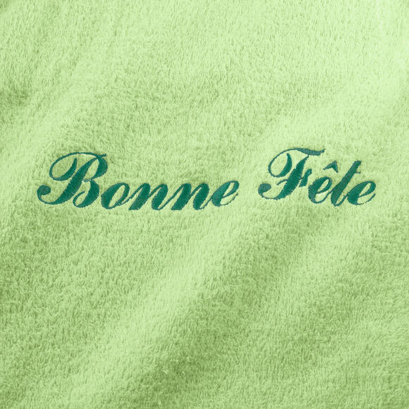 Effen handdoek, zacht comfort, personaliseerbaar (anijs)