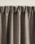 Verduisterend en isolerend gordijn met fronsgalon (taupe)