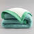 Tweekleurige deken van 100% wol, 600 g/m&sup2; (jadegroen)