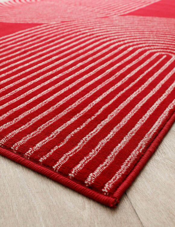 Tapijt met dubbel boogmotief (terracotta)