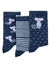 Fantasiesokken - set van 3 paar (blauw)