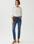 Slimjeans met 7/8-lengte, hoge taille, grote lengte (stone)