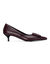Pumps met dunne hak en gesp (bordeaux)
